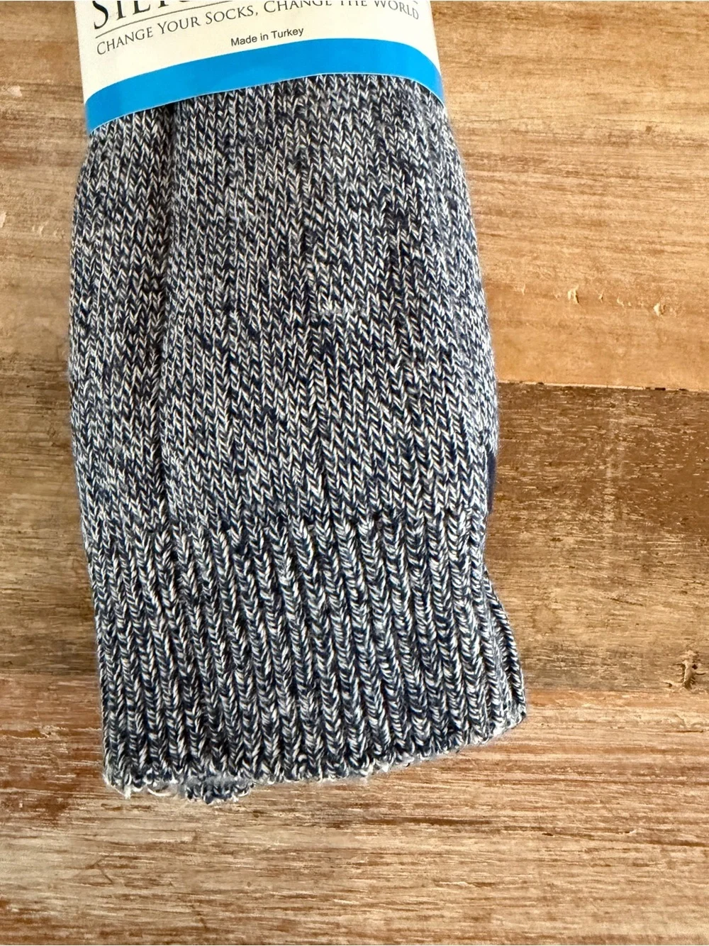 Sierra Socks Navy Marled Crew‎ Socks Big & Tall Men’s Sock Size 13-15 Shoe 12-14